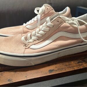 Vans Pink and White Women's Sneakers